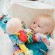 Jucarie mare pentru carucior scoica auto si patut Cu jucarie de dentitie Cu sunete Activity Friend Clip Clop 39 cm Playgro