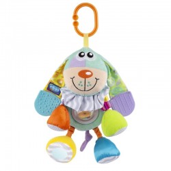Jucarie pentru carucior scoica auto si patut Cu jucarii de dentitie Cu zornaitoare Activity friend Puppy Playgro