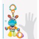 Jucarie pentru carucior scoica auto si patut Cu jucarie de dentitie Zoe Zebra Munchimal 32 cm Playgro