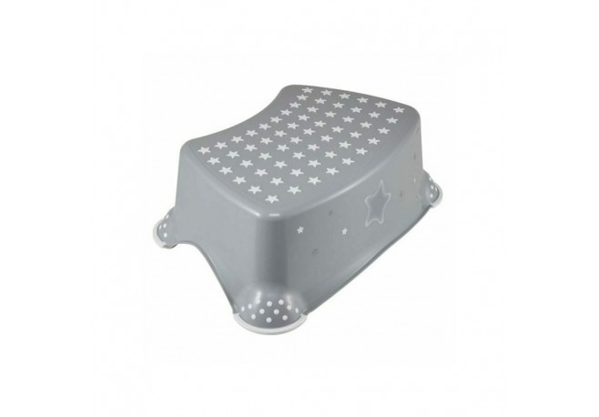 Inaltator de baie antiderapant Stars Cu baza antialunecare 40.5 x 28.5 x 14 cm Keeeper Grey