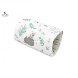 MimiNu - Perna pentru alaptat tip manson Din bumbac certificat Oeko Tex Standard 100 25 cm Forest Friends Mint
