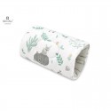 MimiNu - Perna pentru alaptat tip manson Din bumbac certificat Oeko Tex Standard 100 25 cm Forest Friends Mint
