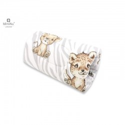 MimiNu - Perna pentru alaptat tip manson Din bumbac certificat Oeko Tex Standard 100 25 cm Safari Natural