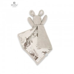 MimiNu - Lanka Jucarie textila moale pentru bebelusi Cu doua fete 45 x 27 cm Materiale certificate Oeko Tex Standard 100 Calm Fo