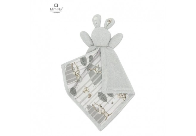 MimiNu - Lanka Jucarie textila moale pentru bebelusi Cu doua fete 45 x 27 cm Materiale certificate Oeko Tex Standard 100 Forest