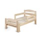 Patut extensibil YappyGrow din lemn de mesteacan Cu bariere de protectie De la 1.5 ani pana la 18 ani YappyKids 140-190x70 cm Na