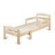 Patut extensibil YappyGrow din lemn de mesteacan Cu bariere de protectie De la 1.5 ani pana la 18 ani YappyKids 140-190x70 cm Na