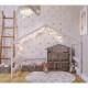 Casuta de joaca din lemn certificat FSC In stil scandinav YappyHytte House YappyKids 169x89x135 cm Alb