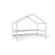 Casuta de joaca din lemn certificat FSC In stil scandinav YappyHytte House YappyKids 169x89x135 cm Gri