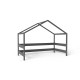 Casuta de joaca din lemn certificat FSC In stil scandinav YappyHytte House YappyKids 169x89x135 cm Antracit