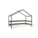 Casuta de joaca din lemn certificat FSC In stil scandinav YappyHytte House YappyKids 169x89x135 cm Verde