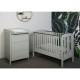 Comoda de infasat YappyMini din lemn Cu trei sertare Cu blat de infasat detasabil YappyKids 65x54x90 cm Gri