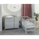 Comoda de infasat YappyClassic din lemn Cu trei sertare Cu blat de infasat detasabil YappyKids 105x50x90 cm Gri