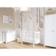 Comoda de infasat YappyEtude din lemn Cu patru sertare Cu blat de infasat detasabil YappyKids 89x86x50 cm Gri