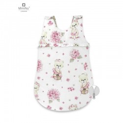 MimiNu - Sac de dormit pentru bebelusi De iarna Cu volanase Din bumbac certificat Oeko Tex Standard 100 Cu fermoar lateral Cu ca