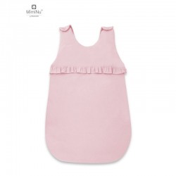 MimiNu - Sac de dormit pentru bebelusi De iarna Cu volanase Din bumbac certificat Oeko Tex Standard 100 Cu fermoar lateral Cu ca
