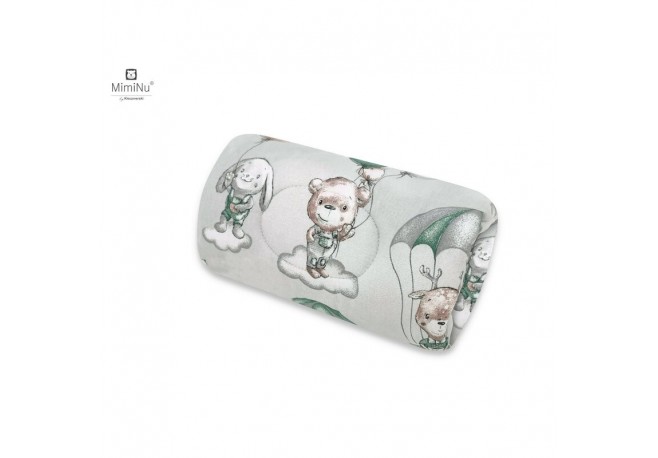 MimiNu - Perna pentru alaptat tip manson Din bumbac certificat Oeko Tex Standard 100 25 cm Parachutes Olive