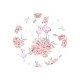 MimiNu - Baldachin mare din tull Cu funda din bumbac Dimensiune 400x170 cm Materiale certificate Oeko Tex Standard 100 Peonie Pi