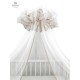 MimiNu - Baldachin mare din tull Cu funda din bumbac Dimensiune 400x170 cm Materiale certificate Oeko Tex Standard 100 Design Po