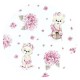 MimiNu - Baldachin mare din tull Cu funda din bumbac Dimensiune 400x170 cm Materiale certificate Oeko Tex Standard 100 Design Pi