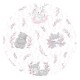 MimiNu - Baldachin mare din tull Cu funda din bumbac Dimensiune 400x170 cm Materiale certificate Oeko Tex Standard 100 Lulu Rose