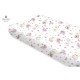 Miminu - Cearceaf cu elastic Din bumbac certificat Oeko Tex Standard 100 Pentru pat 160x80 cm Design Pink Ballerina