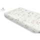 Miminu - Cearceaf cu elastic Din bumbac certificat Oeko Tex Standard 100 Pentru pat 160x80 cm Design Powdery Pink Ballerina