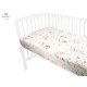 Miminu - Cearceaf cu elastic Din bumbac certificat Oeko Tex Standard 100 Pentru pat 160x80 cm Design Powdery Pink Ballerina