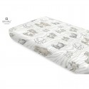 Miminu - Cearceaf cu elastic Din bumbac certificat Oeko Tex Standard 100 Pentru pat 160x80 cm Safari Beige