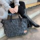 Petite&Mars - Geanta pentru mamici Impermeabila Cu 4 compartimente 45 x 30 x 12 cm Negru/Gri