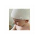 Petite&Mars - Caciulita tricotata Huggy Moale 3 - 6 luni Bumbac 100% Alb