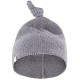 Petite&Mars - Caciulita tricotata Huggy Moale 3 - 6 luni Bumbac 100% Gri