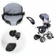 Tricicleta cu sezut rotativ Ecotoys JM-066-9L - Gri