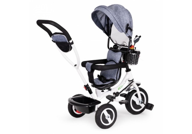 Tricicleta cu sezut rotativ Ecotoys JM-066-9L - Gri