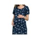 Qmini - Camasa de alaptat Din bumbac Cu nasturi Dandelion Masura XL