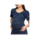 Qmini - Camasa de alaptat Din bumbac Cu nasturi Christina Masura XL