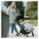 Sac de iarna pentru carucior Polar 100x55 cm Impermeabil Cu guler detasabil din blanita Cu interior din fleece FreeON Grey Dots