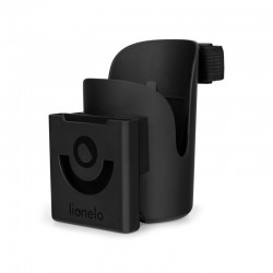Lionelo - Suport universal pentru biberon/pahar si telefon Ove Cu sistem de rotire 360 Negru