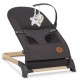 Lionelo - Fotoliu balansoar June Cu arcada cu jucarii Ergonomic Balansare manuala Pliabil 0 luni+ Gri