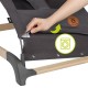 Lionelo - Fotoliu balansoar June Cu arcada cu jucarii Ergonomic Balansare manuala Pliabil 0 luni+ Gri