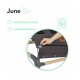 Lionelo - Fotoliu balansoar June Cu arcada cu jucarii Ergonomic Balansare manuala Pliabil 0 luni+ Gri