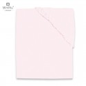 MimiNu - Cearceaf Jerse cu elastic Pentru patut de dimensiunea 140X70 cm Material certificat Oeko Tex Standard 100 Light Pink
