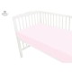 MimiNu - Cearceaf Jerse cu elastic Pentru patut de dimensiunea 140X70 cm Material certificat Oeko Tex Standard 100 Light Pink