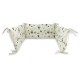 Qmini - Aparatoare pentru patut 140X70 cm Din bumbac certificat Oeko Tex Standard 100 210X30 cm Cu panglici Fox and Rabbit Beige