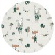 Qmini - Aparatoare pentru patut 140X70 cm Din bumbac certificat Oeko Tex Standard 100 210X30 cm Cu panglici Fox and Rabbit Beige