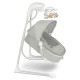 Lionelo - Balansoar electric Leagan si sezlong pentru bebelusi Henny 3 in 1 Cu functie de inclinare10 melodii Carusel Port USB P