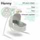 Lionelo - Balansoar electric Leagan si sezlong pentru bebelusi Henny 3 in 1 Cu functie de inclinare10 melodii Carusel Port USB P