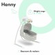 Lionelo - Balansoar electric Leagan si sezlong pentru bebelusi Henny 3 in 1 Cu functie de inclinare10 melodii Carusel Port USB P