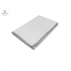 MimiNu - Paturica pufoasa Cu pompoane Dimensiune 75x100 cm Din tesatura de catifea si bumbac Materiale certificate Oeko Tex Stan