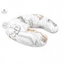 MimiNu - Perna pentru alaptat Din bumbac certificat Oeko Tex Standard 100 Cu husa detasabila Cu fermoar securizat Circumferinta 